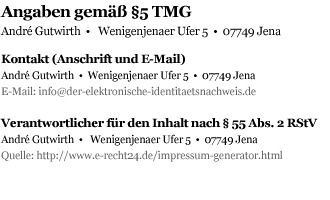 Impressum - der-elektronische-identitaetsnachweis.de